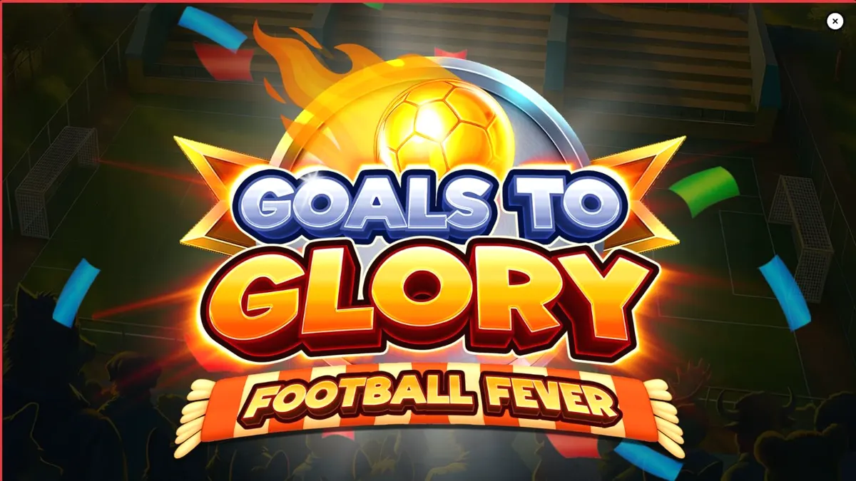 Personagens animais jogando futebol em um estádio vibrante no slot Goals to Glory Football Fever